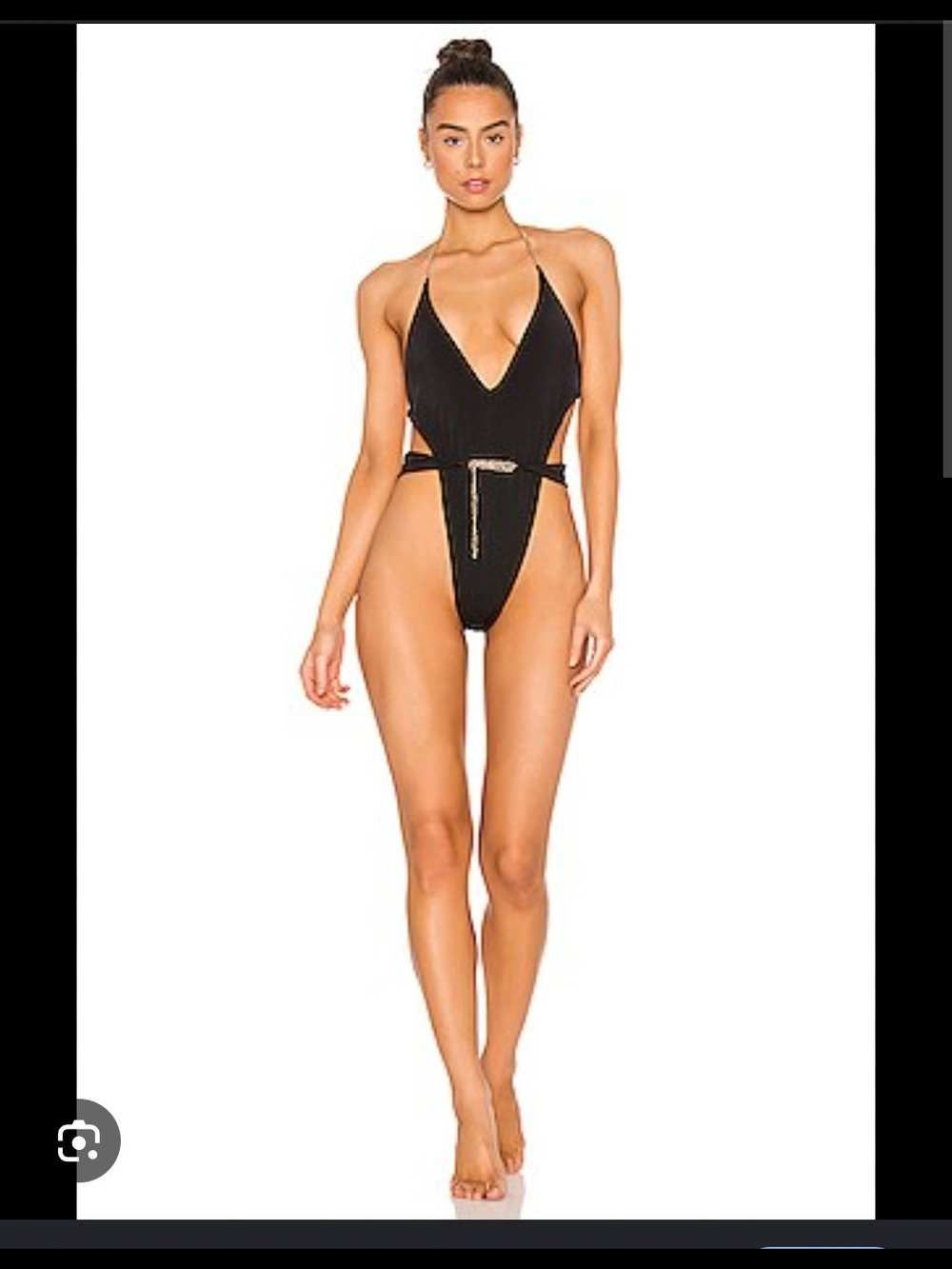 Beach Bunny Rare Brooklyn One Piece Black L